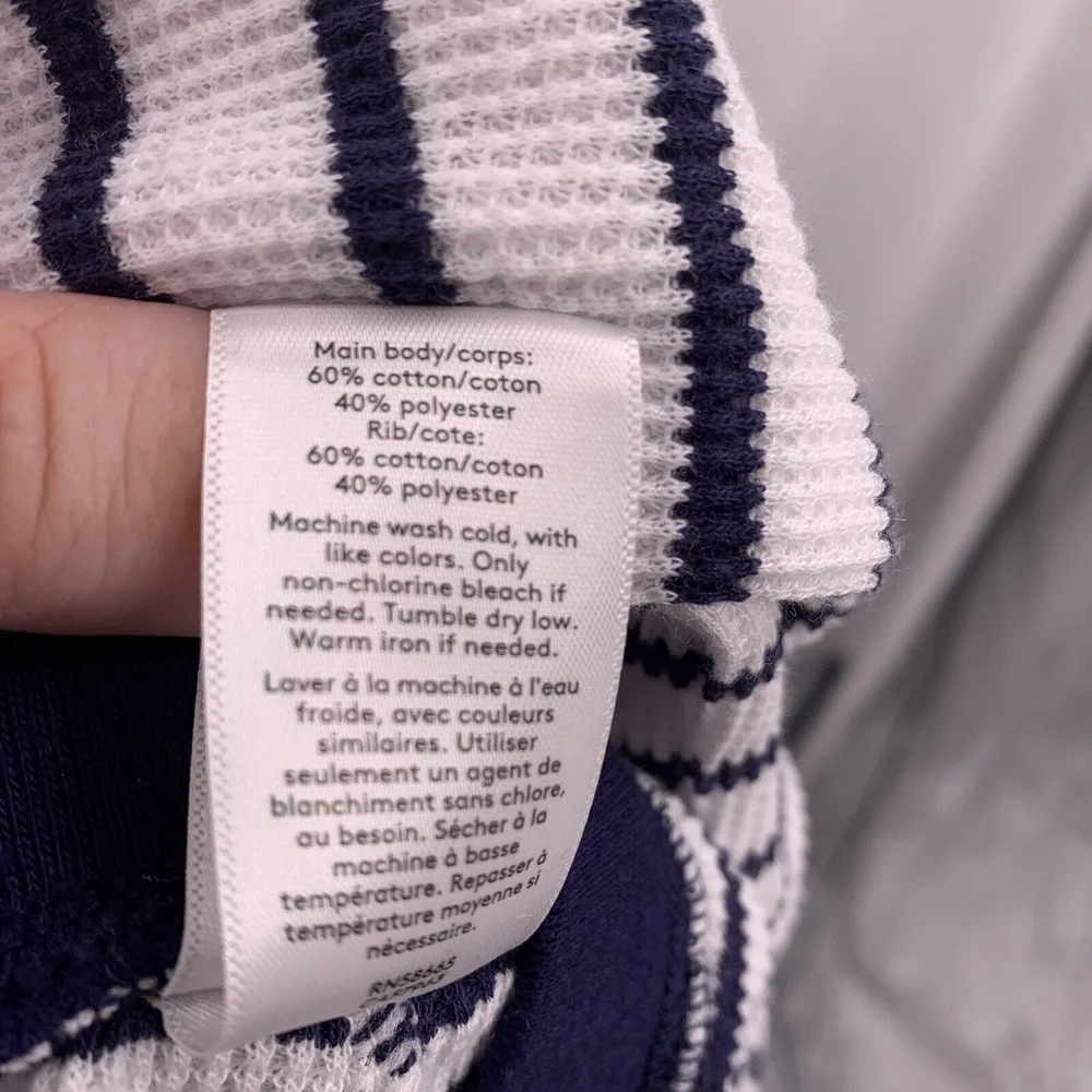 Something Navy Waffle Knit Striped Pajama Pants New 12-18 month‎